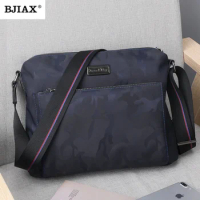 BJIAX Summer Men Bag Single Shoulder Oblique Cross Bag Male Fashion Single Shoulder Bag Large Capacity Anti-splash Bag