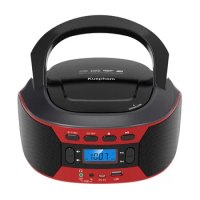Portable Stereo CD Player Boombox with AM/FM Radio, Bluetooth, USB, AUX-in, Headphone Jack, CD-R/RW and MP3 CDs Compatible,