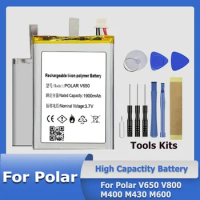 XDOU PolarV650 PolarV800 Battery For Polar V650 V800 M400 M430 M600 GPS Sports Watch New Li-Polymer Rechargeable + Tool Kit