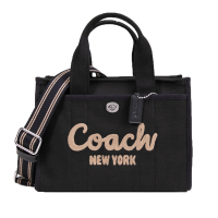 COACH  專櫃款CARGO 26小型手提斜背托特包(黑色)