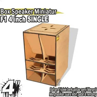 Box Speaker Miniatur F1 4 Inch TANPA Speaker