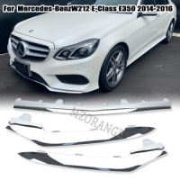 Lower Front Bumper Chrome Trim Molding For Mercedes-Benz W212 E200 E250 E300 E350 4 Door Sport 2014 2015 2016 car accessories