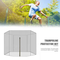 Trampoline Enclosure Safety Net Replacement Safety Enclosure Net Indoor Outdoor Safe Netting For 6 Poles Or 12 Poles