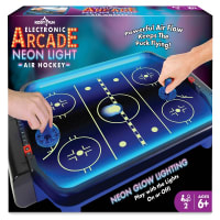 Kiddy Fun Electronic Arcade Air Hockey Neon