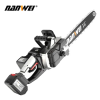 NANWEI 40CM Brushless Industrial Electric Chain Saw DIY Set For 16'' Electric Woodworking Tool lumbering