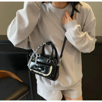 Zipper One Size Shoulder Bag PU Women's Bag Shell Bag Summer 2025