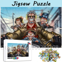 Anime Jigsaw Puzzles One Piece Character Monkey D. Luffy Puzzles for Children Intelligence Education