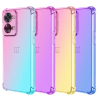 Double Color Gradient Case for OnePlus Nord 2T Nord CE 3 5G Nord CE 2 5G Nord CE 2 Lite 5G N300 N20 5G Cover Silicone