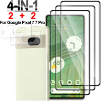 4 In 1 9H Screen Protector for Google Pixel 7 7 Pro 6A 4 4XL HD Anti-scratch Film for Google Pixel 7 Pro Glass Camera Lens Film