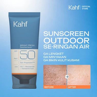 Kahf Bright Fresh Sunscreen Serum SPF 50 PA++++ 25 ml - Sunscreen Sunblok Mencerahkan untuk Pria