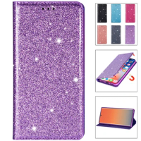 Glitter Wallet Flip Leather Case For Samsung Galaxy S23 Ultra S23 FE S22 Plus S21 FE S20 FE S10E S10 Plus S9 S8 Note 20 Ultra 10