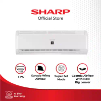 SHARP 1 PK AC SPLIT AIR CONDITIONER STANDARD ION PLASMACLUSTER AHAP9BMY