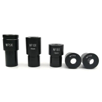 Aksesori Mikroskop, Set Lengkap Lensa Sudut Lebar, Termasuk Lensa Huigens 5x, 10x, 16x, 25x Binocula