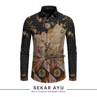 Baju Batik Premium Pria Lengan Panjang Slimfit Motif Sekar Ayu - Handayani Batik