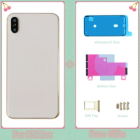 For IPhone XS Max Change Repair Parts Battery Back Cover + New Mid Frame Chassis Phone Case + SIM Tray + XSMax Button