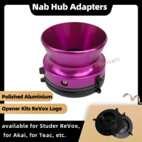 1 Pair NAB Hub Adapters Professional Polished Aluminum Alloy 10 Inch Opener for Studer ReVox for Akai for Teac new