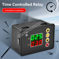 T2310 AC 110-220V DC 12V 24V LED Digital Time Controller Countdown Timer On/Off Switch Delay Timer Relay Module with Buzzer