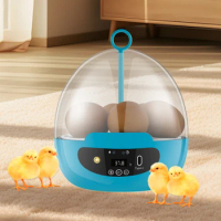 New Egg Incubator Smart Egg Incubator for Hatching 6 Eggs Chicken Incubator with 360° Auto Egg Turning and Temperature Control