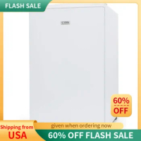 Commercial Cool Upright Freezer, Stand Up Freezer 6 Cu Ft with Reversible Door, White