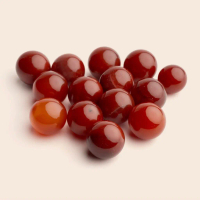 CRYSTALMINE Carnelian Crystal Sphere / Batu Alam Kristal Natural Merah Delima Alami Red Agate Stone