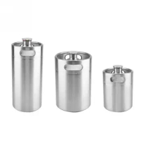 2L/3.6L/5L Homebrewing Stainless Steel Beer Growler Mini Keg Dispenser For Beer Fermenation Keg Secondary Maturity