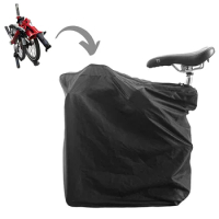 Folding Bike Cover for Brompton , Water Resistant Fabric, Lightweight, Black, Lightweight