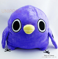 【UNIPRO】TAITO 懶得"鳥"你 31公分 絨毛娃娃 玩偶 懶得鳥 紫鳥 Mentori めんトリ
