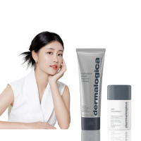 【dermalogica 德卡官方直營】熬夜抗黃透亮雙明星組(多重維他命再生面膜75ml+精微亮顏素13g/德美樂嘉)