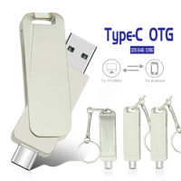Type-C USB 2.0 Flash Drives 128GB 64GB 32GB Pendrives Pen Drive OTG 2 in 1 for SmartPhone, MacBook, Tablet pendriver