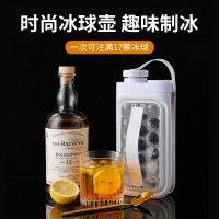 製冰球壺 製冰模具 冰塊模具冰球製冰器冰格球形水壺磨家用硅膠儲冰盒冰箱凍冰袋神器【CM25292】