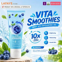 Hanasui Body Spa Vita Smoothies Exfoliating Gel - Hand Body Spa Eksfoliasi Badan Perontok Daki Glowi