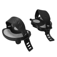 New-Exercise Stationary-Bike-Pedals With Straps - 1 Pair Fitness Bike Pedals Replacement Parts