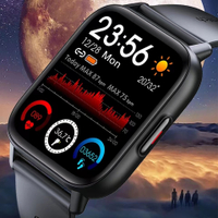 สมาร์ทนาฬิกาผู้ชาย อุณหภูมิร่างกายเลือดออกซิเจนไฟฉาย Custom นาฬิกา Full Face IP68กันน้ำ Smartwatch สำหรับ Man
