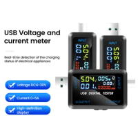 DC Digital Voltmeter Amperimetro Current Voltage Meter Volt Ammeter Power Bank Charger Indicator Detector Energy Meter
