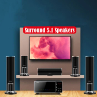 1000W High-power Home TV Living Room KTV Bluetooth Speaker Surround Sound Subwoofer Speaker 5.1 Home Theater System Audio Set