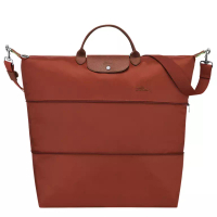 Longchamp Le Pliage Green Travel Bag Expandable - Brown Chestnut