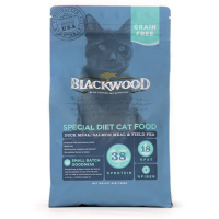 美國BLACKWOOD柏萊富-天然寵糧特調無穀全齡貓配方(鴨肉+鮭魚+豌豆) 4LB/1.82KG