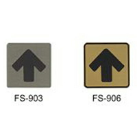 【文具通】標示牌指標銅牌 FS-906 箭頭 金色 6x6cm AA010582