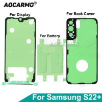 Aocarmo For Samsung Galaxy S22+ LCD Display Adhesive Front Frame Glue Battery Rear Back Cover Full Set Sticker S22 Plus 6.6''