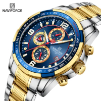 NAVIFORCE Men's Luxury Leisure Watch Men's Top Brand Multifunction Sport Men Watch Waterproof Automatic Date Watch Men's Gift