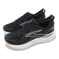 【BROOKS】慢跑鞋 Glycerin GTS 22 2E 男鞋 寬楦 黑橘 甘油GTS 氮氣中底 支撐 緩衝 運動鞋(1104462E013)