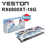 YESTON New RX6800XT RX 6600 RX 6650 XT RX 6750 XT RX 6500 XT Graphic Card GDDR6 Game Video Card RGB Computer Desktop GPU