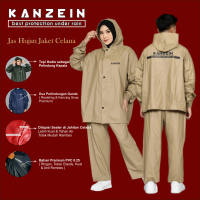 KANZEIN JAS HUJAN SETELAN STELAN JAKET CELANA ATAS BAWAH PRIA WANITA CEWE COWO
