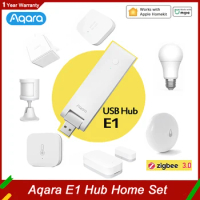 New Aqara E1 Hub Gateway Zigbee 3.0 Remote Control Smart Home Sensor Wireless Switch Light Bulb Door Window Motion Sensor For Mi