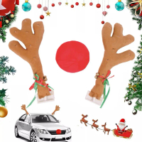 Car Decoration Tail Antlers Christmas Car Decorations Tail House Playing Christmas Role K6D9