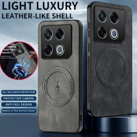 เคสโทรศัพท์หนังย้อนยุค, รองรับการชาร์จแบบไร้สายแบบแม่เหล็ก, สำหรับ Infinix GT 20 Pro GT20Pro 20Pro 5