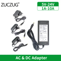 AC DC Adapter 5V 10V 12V Switching Power Supply 24V 15V 1A 2A 3A 5A 6A 8A Inverter 220V To 12V Power Adapter Universal Charger