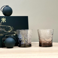 【免運】星巴克杯子 威士忌杯 啤酒杯 玻璃對杯 冬日煙火 輕奢高顏值 禮盒配冰格