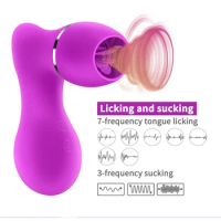 Clitoral Licking Tongue Vibrator Suck Masturbator Dildo For Women Nipples Stimulator Orgasm Sex Toy Rechargeable Sex Toys