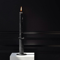oroliving黑色長桿蠟燭圓柱裝飾氣氛北歐家用燭光無煙無味蠟燭